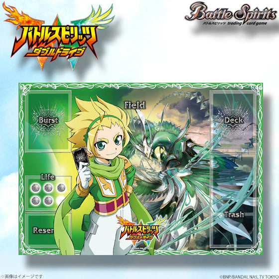 【新品即納】[TCG] バトルスピリッツ ダブルドライブ マイクロファイバープレイシートハンカチ ヨク・アルバトロサ&酉の十二神皇ゲイル・フェニックス バンダイ(20160625)