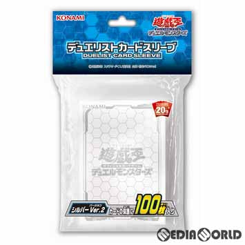 【新品即納】[TCG] 遊戯王OCG デュエルモンスターズ デュエリストカードスリーブ シルバー Ver.2(CG1582)(20180609)