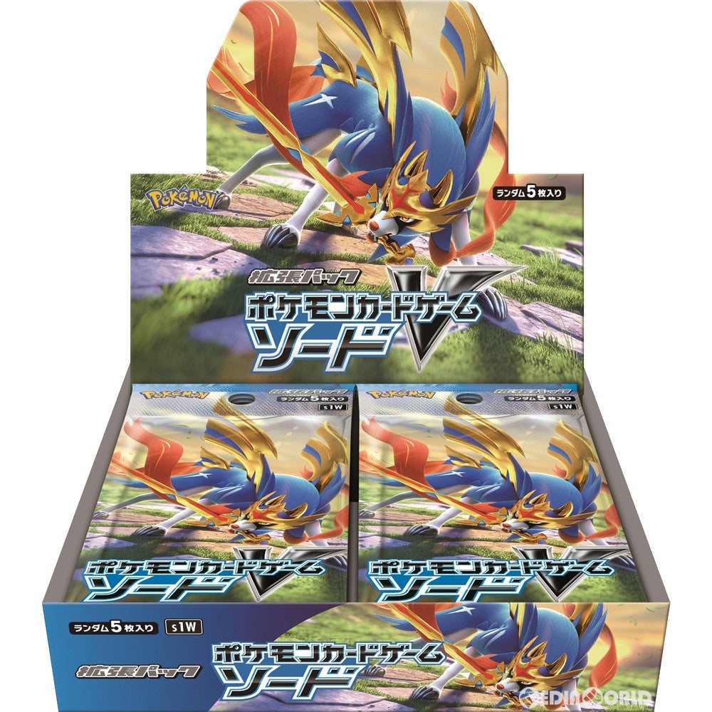 【新品即納】[TCG] (BOX) ポケモンカードゲーム ソード&シールド 拡張パック ソード(30パック)(20191206)
