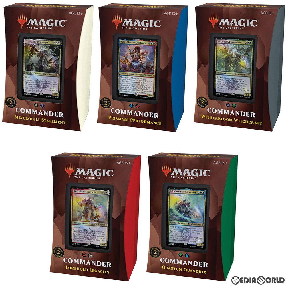 【新品即納】[TCG] MTG マジック:ザ・ギャザリング ストリクスヘイヴン:魔法学院(Strixhaven: School of Mages) 統率者デッキ 5種セット(英語版)(20210423)