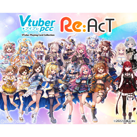 【新品】[TCG] (BOX)VTuber Playing Card Collection/Re:AcT(ブイチューバー プレイングカードコレクション/リアクト)(10パック)(20220916)
