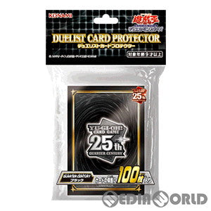 【予約前日出荷】[TCG] 遊戯王OCG デュエルモンスターズ デュエリストカードプロテクター QUARTER CENTURY ブラック(クォーターセンチュリー ブラック) (CG1857) (20230218)