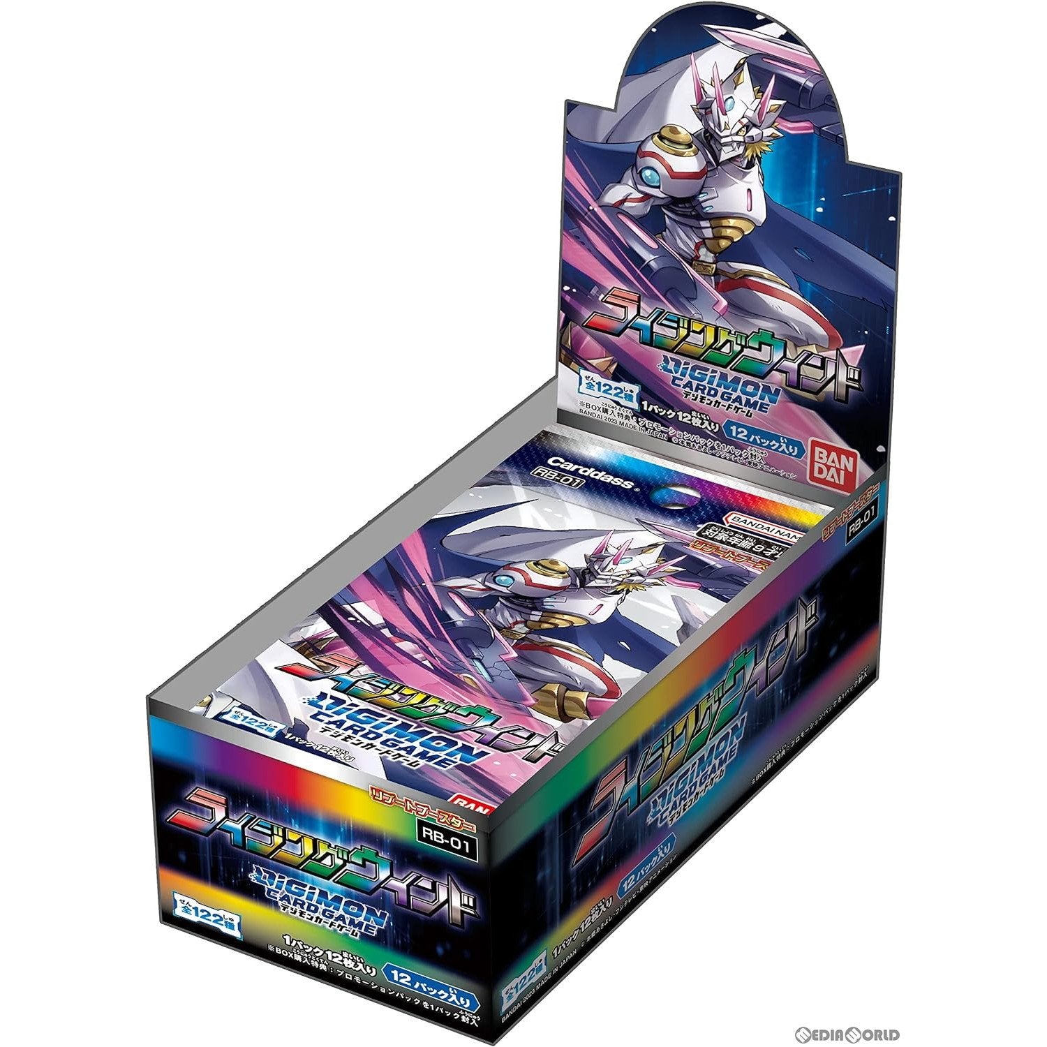 【新品即納】[BOX][TCG] デジモンカードゲーム リブートブースター RISING WIND(ライジングウインド) (RB-01) (12パック) (20230127)