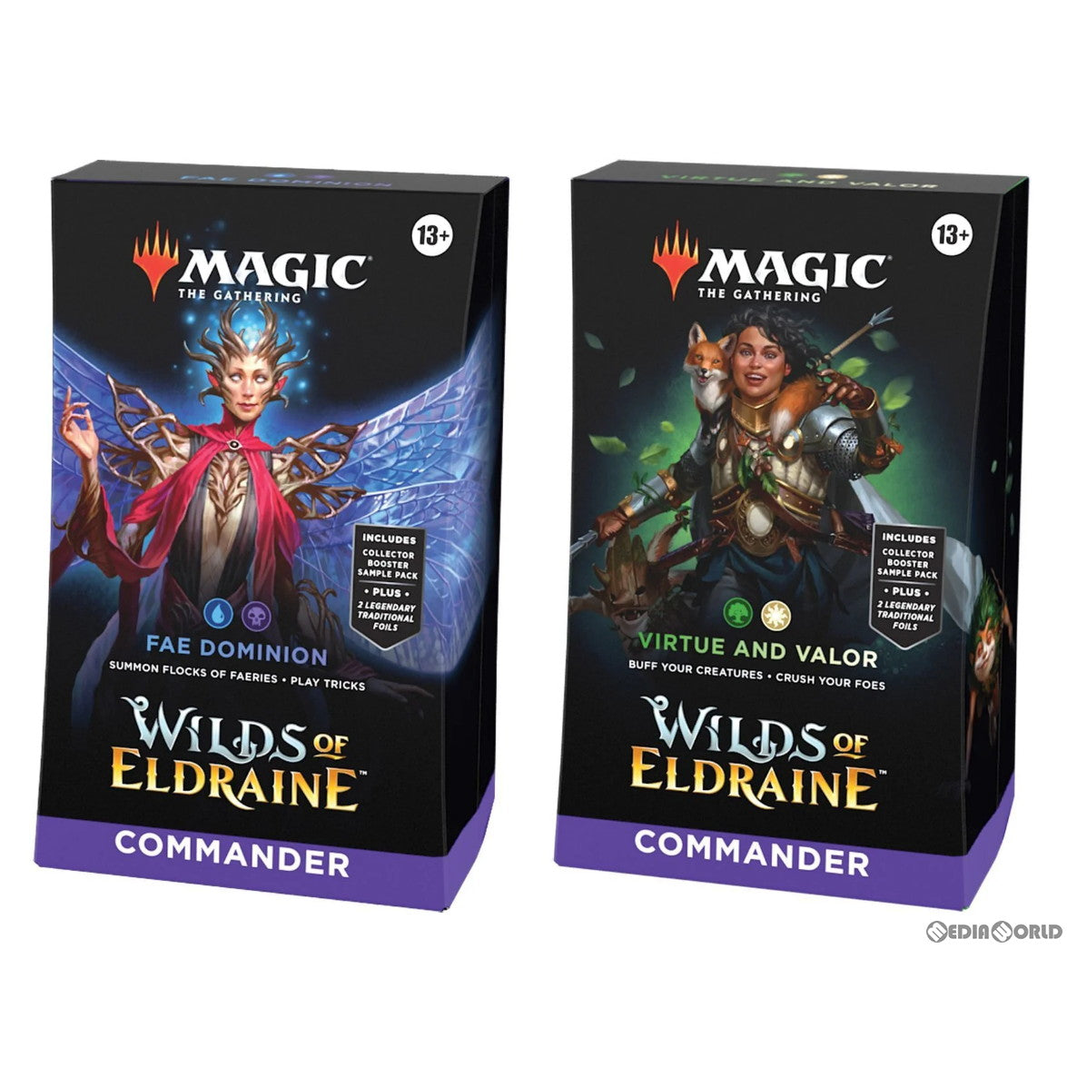 【新品即納】[カートン][TCG] MTG マジック:ザ・ギャザリング エルドレインの森(Wilds of Eldraine) 統率者デッキ(英語版) (2種×各2) (20230908)