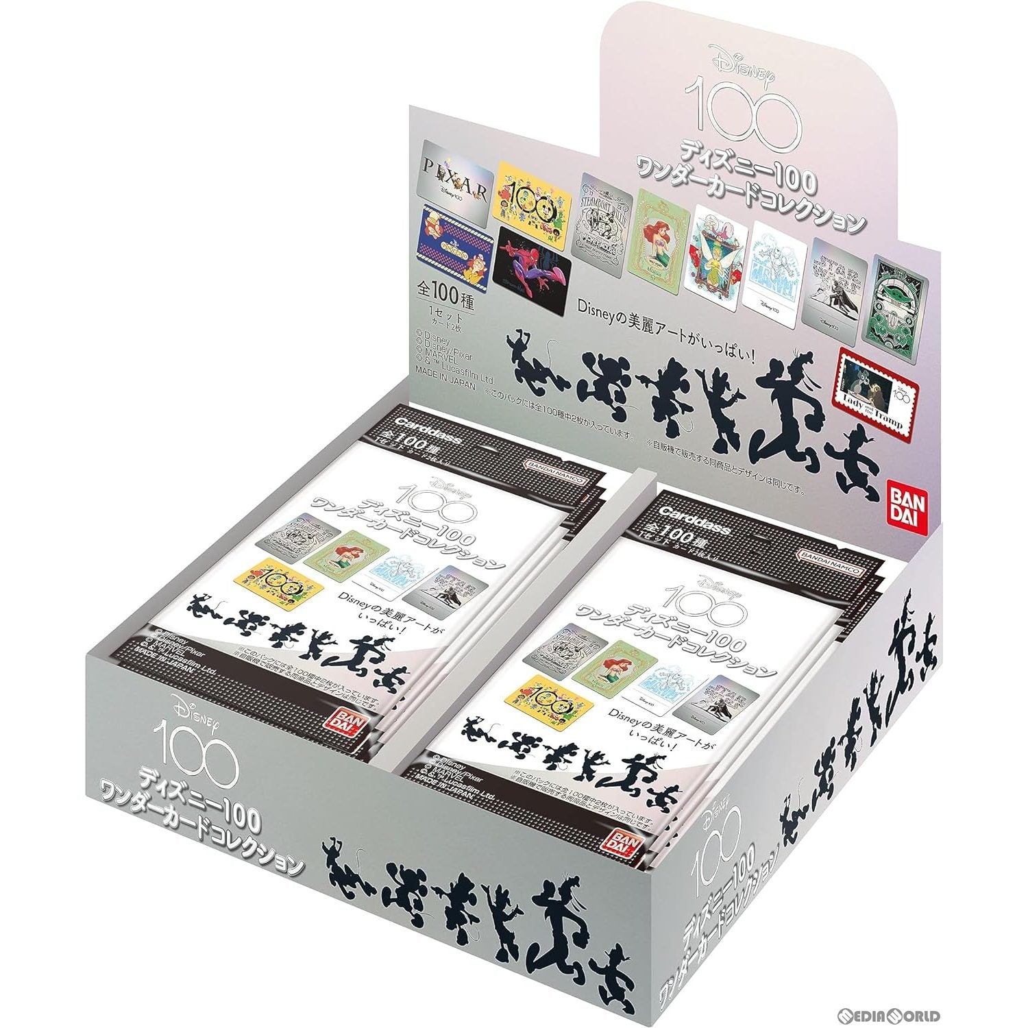 【新品即納】[カートン][TCG] ディズニー100(ディズニー・ワンハンドレッド) ワンダーカードコレクション(パック) (12BOX) (20230929)