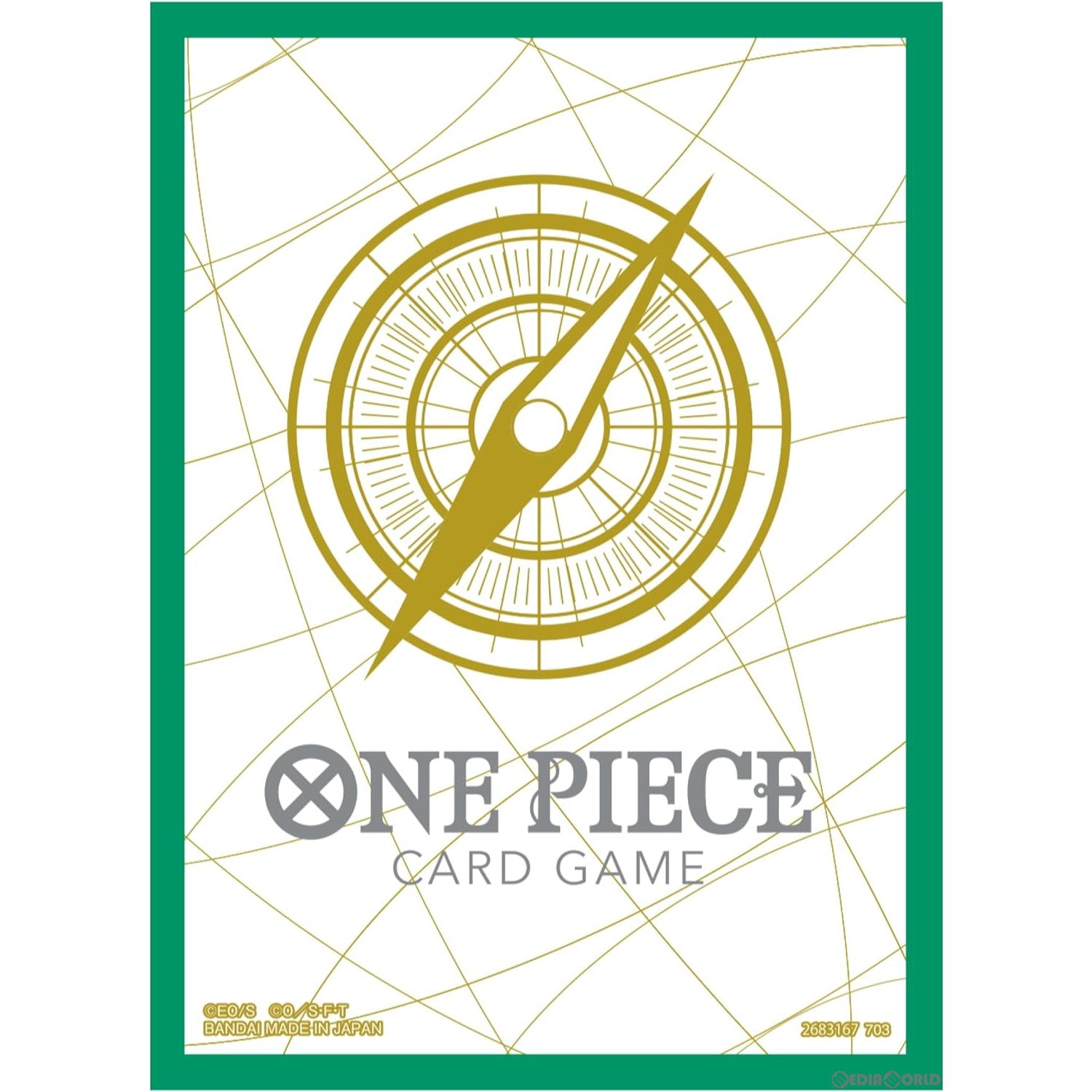 【新品即納】[TCG]ONE PIECE(ワンピース) カードゲーム オフィシャルカードスリーブ05 スタンダードグリーン(20231125)