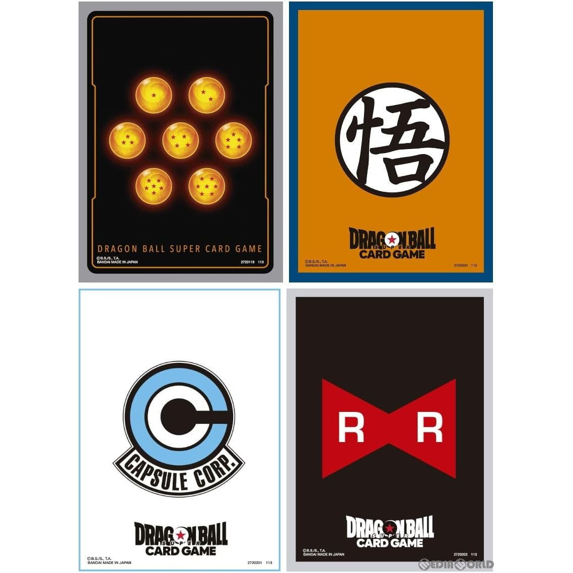 【新品即納】[BOX][TCG] ドラゴンボール スーパーカード ゲームフュージョンワールド オフィシャルカードスリーブ(4種アソート) (4種×3個) (20240216)