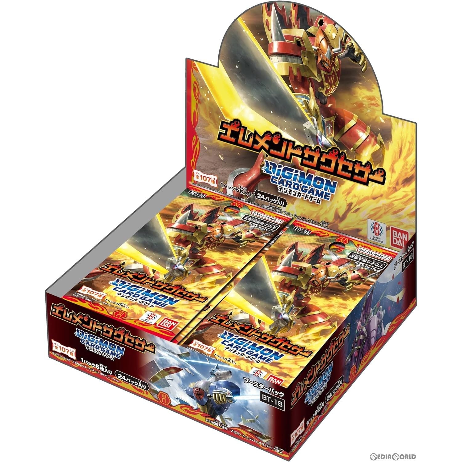 【新品即納】[カートン][TCG] デジモンカードゲーム ブースターパック Element Successo(エレメントサクセサー) (BT-18) (12BOX) (20240628)
