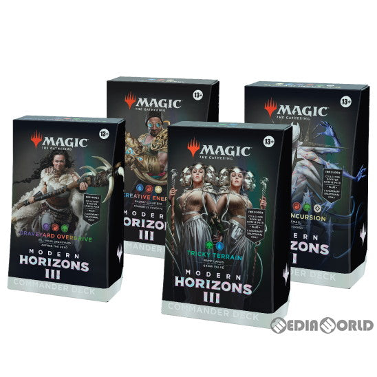 【新品即納】[カートン][TCG] MTG マジック:ザ・ギャザリング モダンホライゾン3(Modern Horizons 3) 統率者デッキ(英語版) (4種×1個) (20240614)