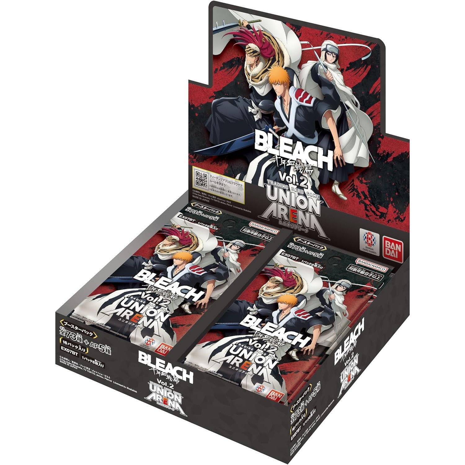 【新品即納】[カートン][TCG]UNION ARENA(ユニオンアリーナ) ブースターパック BLEACH(ブリーチ) 千年血戦篇 Vol.2【UA08EX】(16BOX)(20240726)