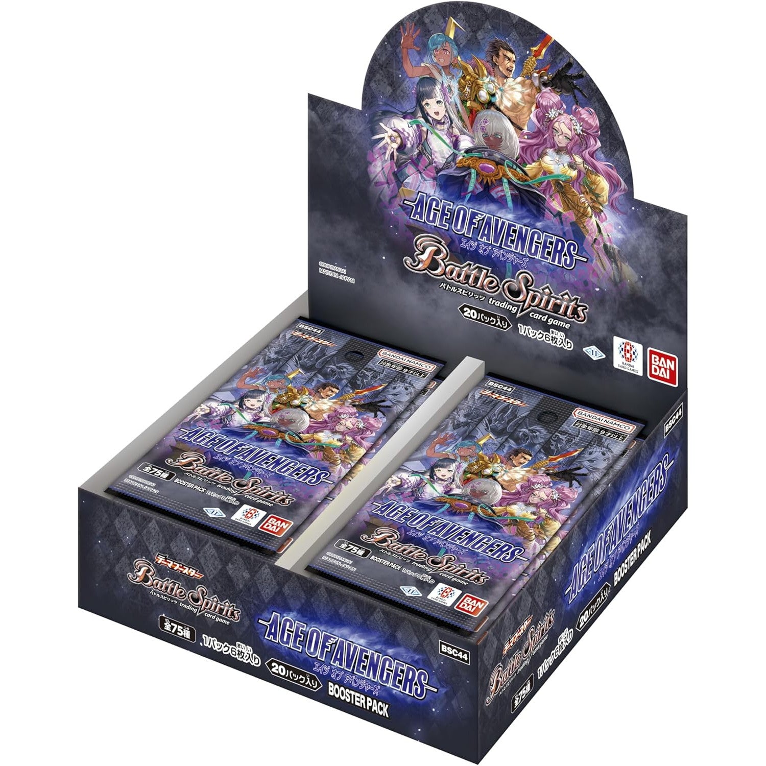【新品即納】[カートン][TCG] バトルスピリッツ テーマブースター AGE OF AVENGERS(エイジ オブ アベンジャーズ) ブースターパック(BSC44) (12BOX) (20240831)