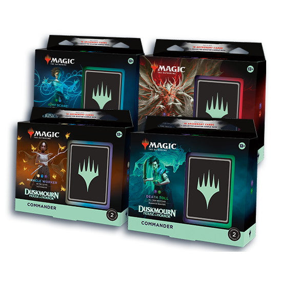 【新品即納】[カートン][TCG] MTG マジック:ザ・ギャザリング ダスクモーン:戦慄の館(Duskmourn: House of Horror) 統率者デッキ(英語版) (4種×1個) (20240927)