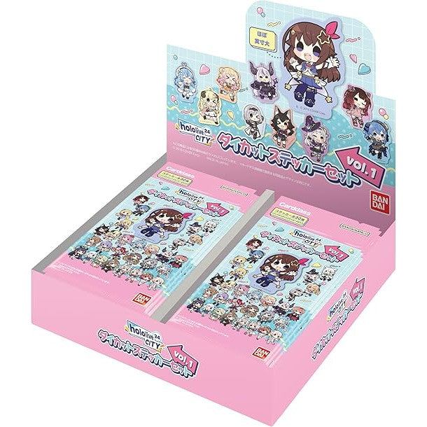 【新品即納】[TCG] (BOX) カードダス hololive(ホロライブ) CITY'24ダイカットステッカーセット Vol.1(パック) バンダイ(20パック)(20250131)