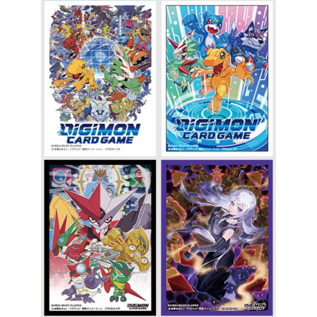 【新品即納】[TCG] (BOX) デジモンカードゲーム オフィシャルカードスリーブ01(4種アソート)(4種×3個)(20250626)
