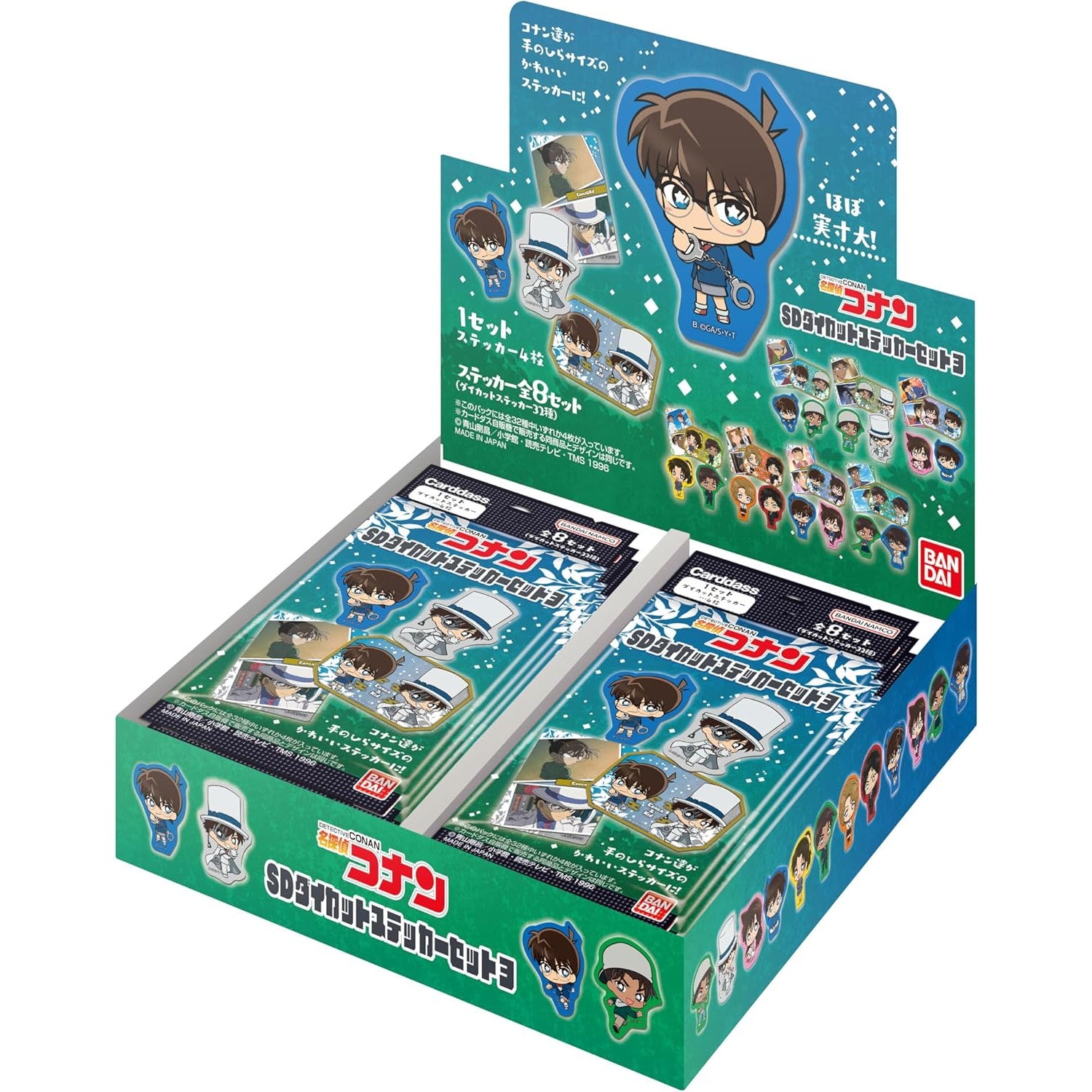 【新品即納】[TCG] (カートン) 名探偵コナン SDダイカットステッカーセット4(パック) バンダイ(12BOX)(20250425)