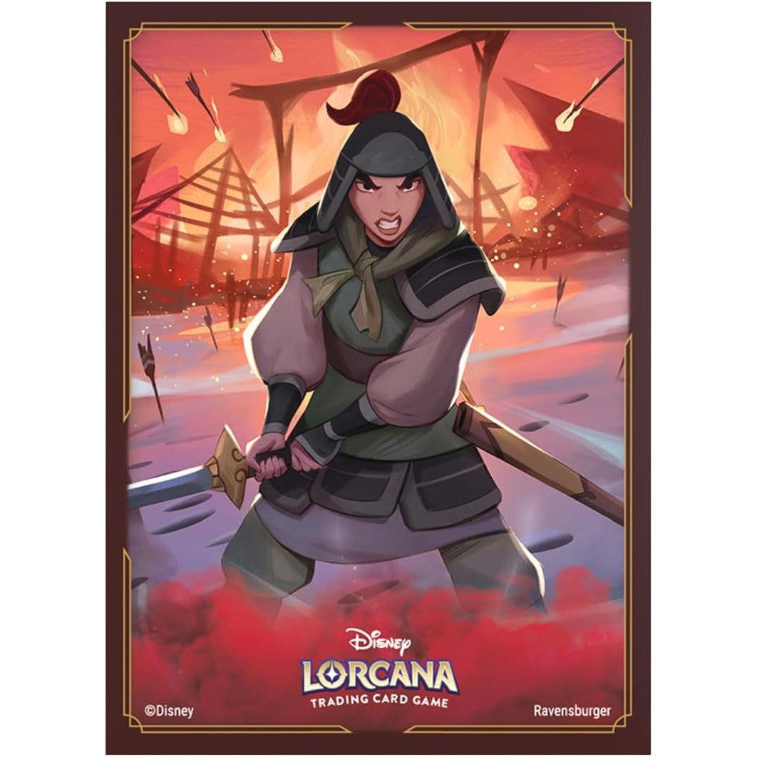 【新品】【お取り寄せ】[TCG] ディズニー・ロルカナ・TCG 日本語版 公式カードスリーブ「ムーラン 訓練中の兵士」 タカラトミー(20250322)