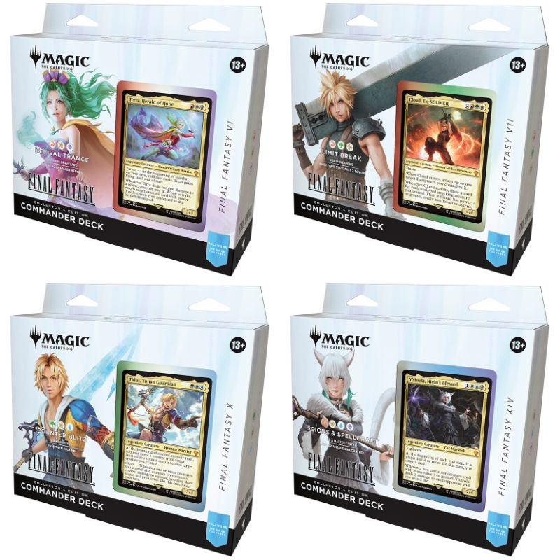 【予約前日出荷】[TCG] (カートン) MTG マジック:ザ・ギャザリング FINAL FANTASY(ファイナルファンタジー) コレクター版統率者デッキ(英語版) ウィザーズ・オブ・ザ・コースト(4種×1個)(20250613)