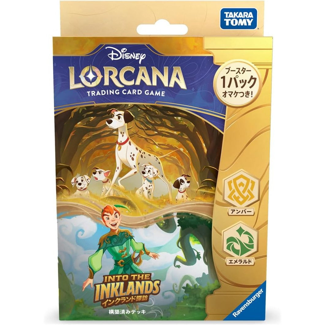 【新品】【お取り寄せ】[TCG] ディズニー・ロルカナ・TCG 日本語版 構築済みデッキ インクランド探訪 アンバー・エメラルド タカラトミー(20250517)