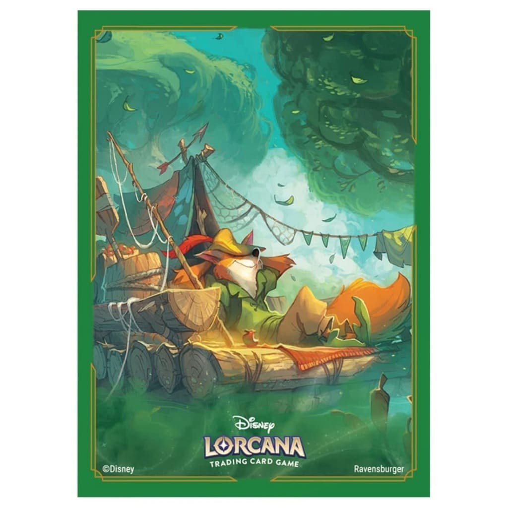 【新品】【お取り寄せ】[TCG] ディズニー・ロルカナ・TCG 日本語版 公式カードスリーブ「ロビン・フッド 明日の義賊」 タカラトミー(20250517)