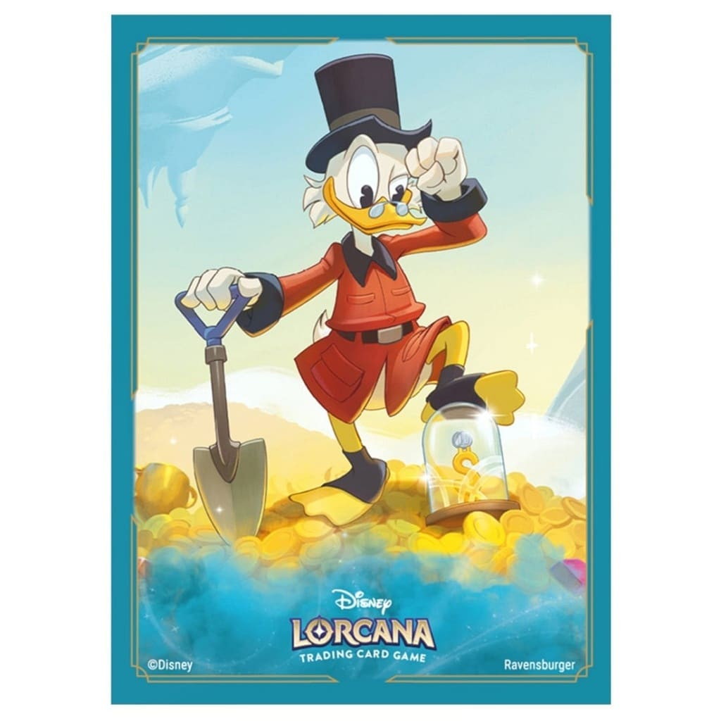 【新品】【お取り寄せ】[TCG] ディズニー・ロルカナ・TCG 日本語版 公式カードスリーブ「スクルージ・マクダック 世界一の金持ちアヒル」 タカラトミー(20250517)