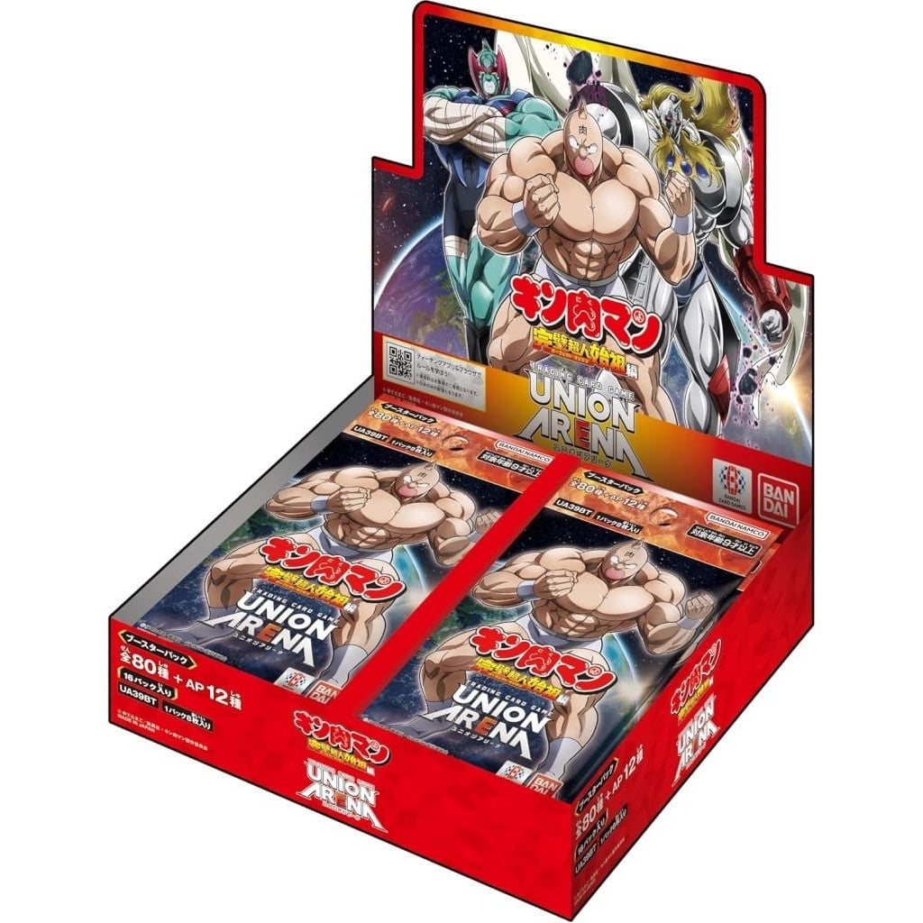 【予約前日出荷】[TCG] (BOX) UNION ARENA(ユニオンアリーナ) ブースターパック 「キン肉マン」 完璧超人始祖編(パーフェクトオリジンへん)【UA39BT】 バンダイ(16パック)(20250516)