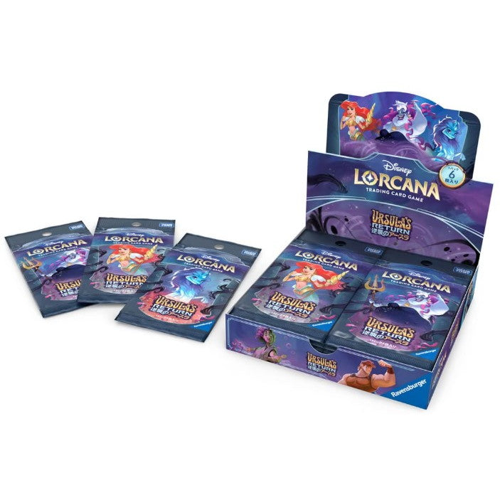 【新品即納】[TCG] (BOX) ディズニー・ロルカナ・TCG 日本語版 ブースターパック 逆襲のアースラ タカラトミー(16パック)(20250712)