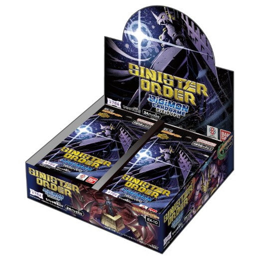 【新品】【お取り寄せ】[TCG] (BOX) デジモンカードゲーム エクストラブースター SINISTER ORDER(シニスター オーダー)【EX-10】 バンダイ(24パック)(20250920)