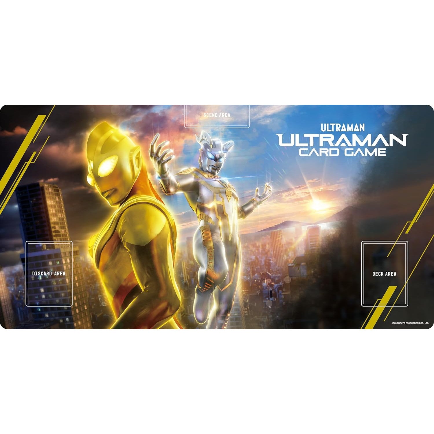 【新品即納】[TCG] ウルトラマン カードゲーム オフィシャルプレイマット(1st anniversary～勇輝の黎明～) バンダイ(20251031)