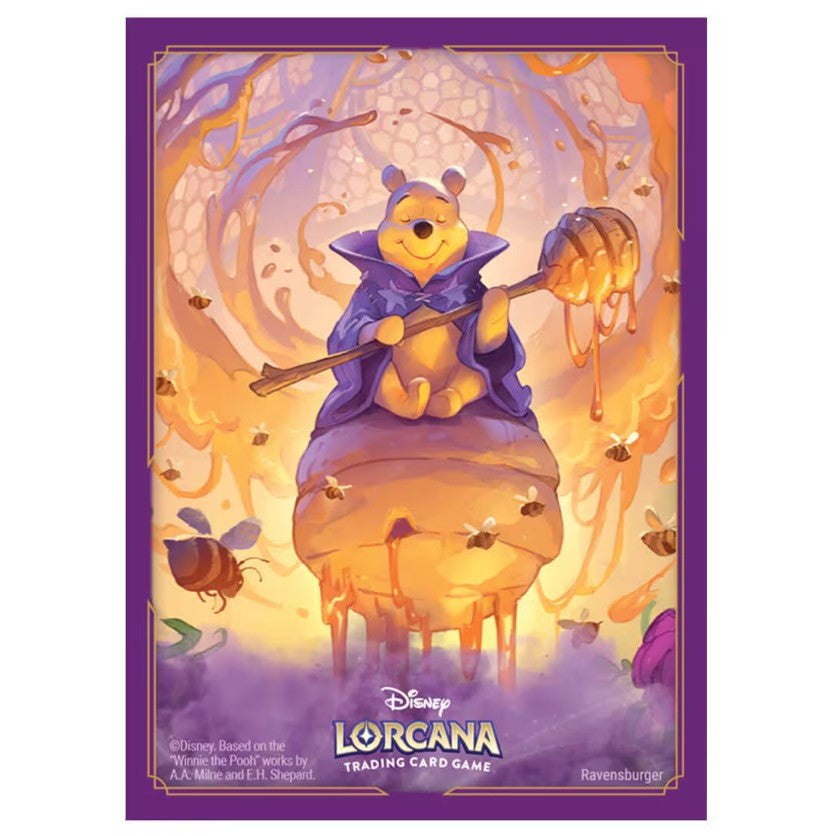 【新品即納】[TCG] ディズニー・ロルカナ・TCG 日本語版 公式カードスリーブ「くまのプーさん はちみつの魔法使い」 タカラトミー(20251031)