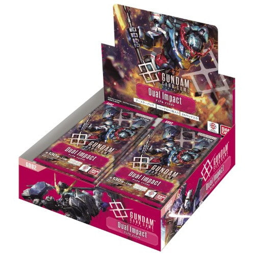 【予約前日出荷】[TCG] (カートン) ガンダムカードゲーム ブースターパック Dual Impact(デュアル インパクト)【GD02】 バンダイ(12BOX)(20251025)