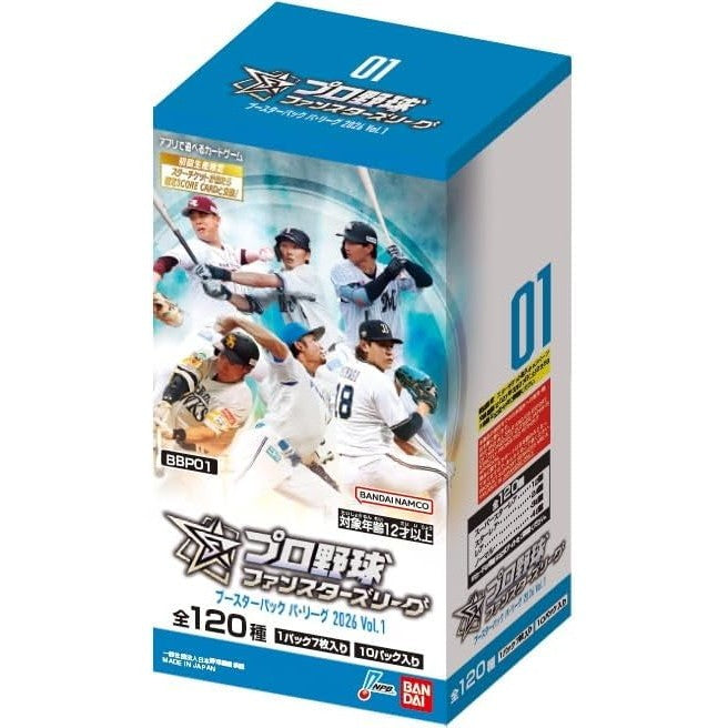 【新品即納】[TCG] (カートン) プロ野球 ファンスターズリーグ ブースターパック パ・リーグ 2026 Vol.1 バンダイ(12BOX)(20260328)