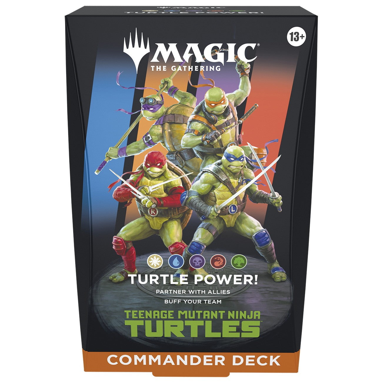 【予約前日出荷】[TCG] (カートン) MTG マジック:ザ・ギャザリング ミュータント タートルズ(Teenage Mutant Ninja Turtles) 統率者デッキ(英語版) ウィザーズ・オブ・ザ・コースト(1種×4個)(20260306)