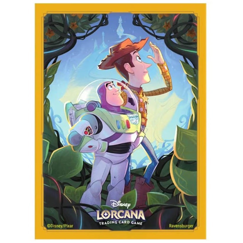 【新品即納】[TCG] ディズニー・ロルカナ・TCG 日本語版 公式カードスリーブ 「トイ・ストーリー ウッディ&バズ・ライトイヤー」 タカラトミー(20260508)