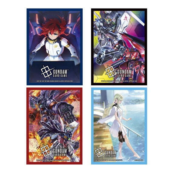 【新品即納】[TCG] (BOX) ガンダムカードゲーム オフィシャルカードスリーブ02(4種アソート) バンダイ(4種×3個)(20260725)