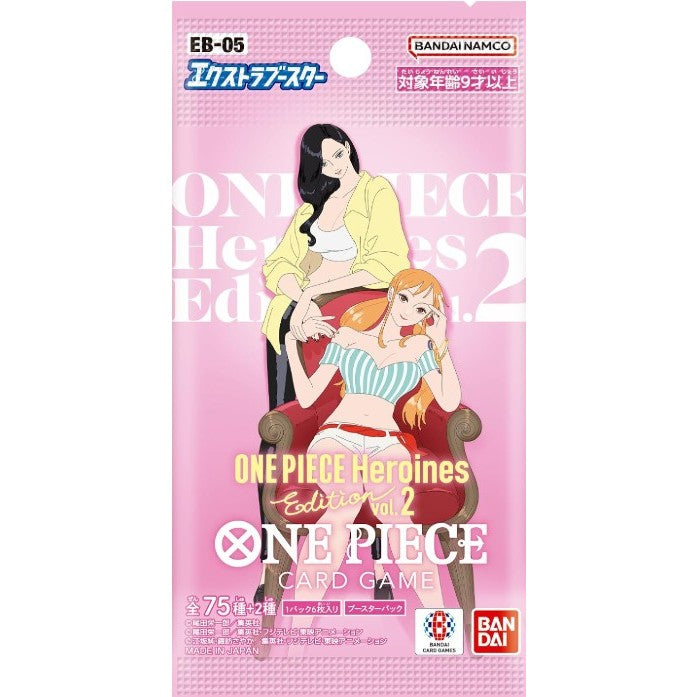 【予約】[TCG] (BOX) ONE PIECE(ワンピース) カードゲーム エクストラブースター ONE PIECE Heroines Edition vol.2(ワンピース ヒロインズエディション)【EB-05】 バンダイ(24パック)(20261031)