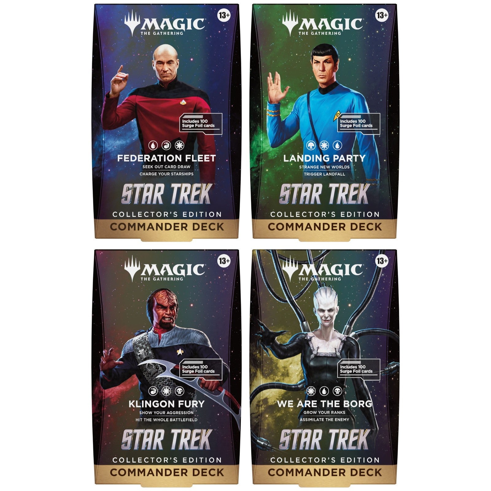 【予約】[TCG] (カートン) MTG マジック:ザ・ギャザリング スター・トレック(STAR TREK) 統率者デッキ(英語版) ウィザーズ・オブ・ザ・コースト(4種×1個)(20261113)