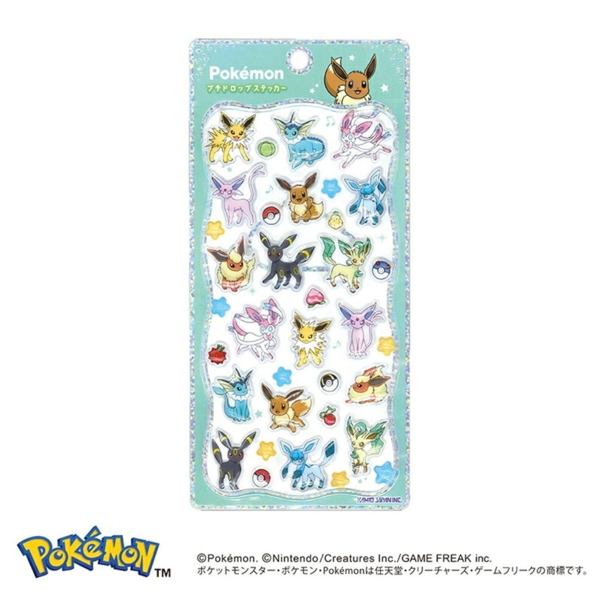 【新品】[TCG] ポケモン プチドロップステッカー イーブイとその進化形 カミオジャパン(307990)(20260926)
