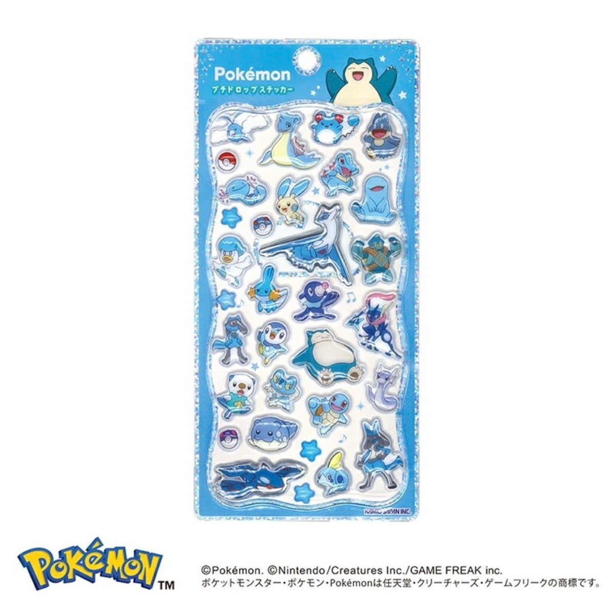 【新品】[TCG] ポケモン プチドロップステッカー ブルー カミオジャパン(307993)(20260926)