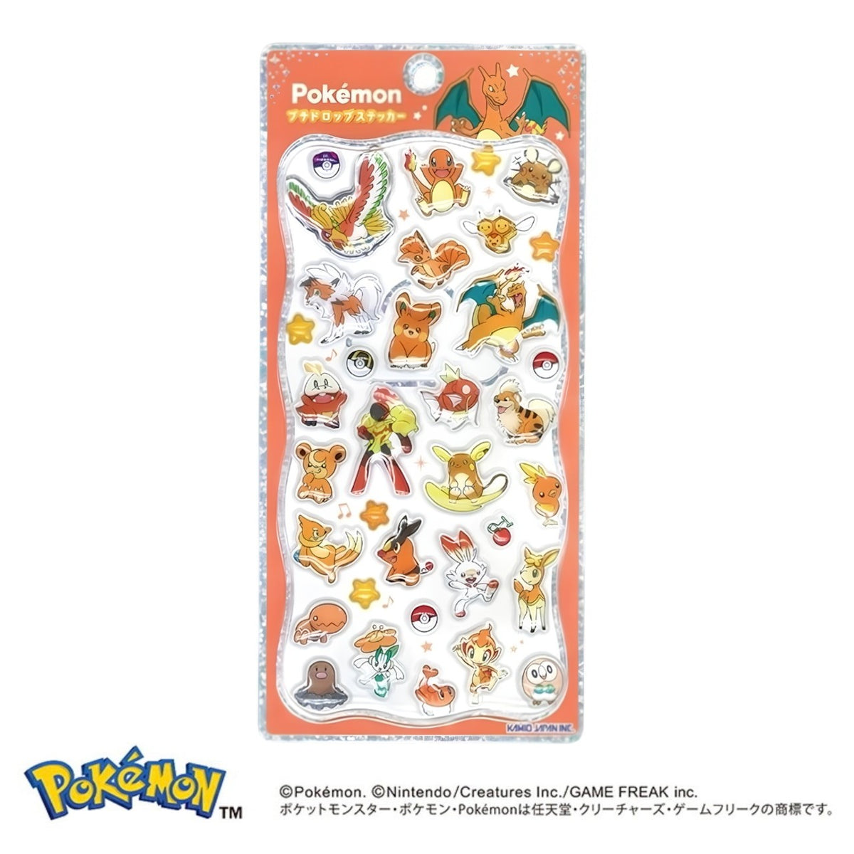 【新品】[TCG] ポケモン プチドロップステッカー オレンジ カミオジャパン(307994)(20260926)