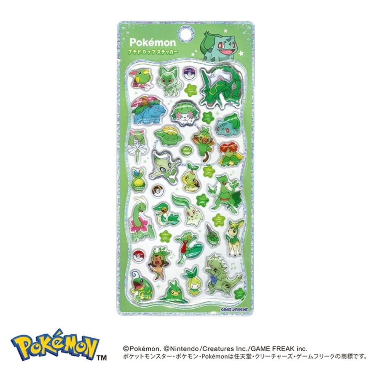 【新品】[TCG] ポケモン プチドロップステッカー グリーン カミオジャパン(307995)(20260926)