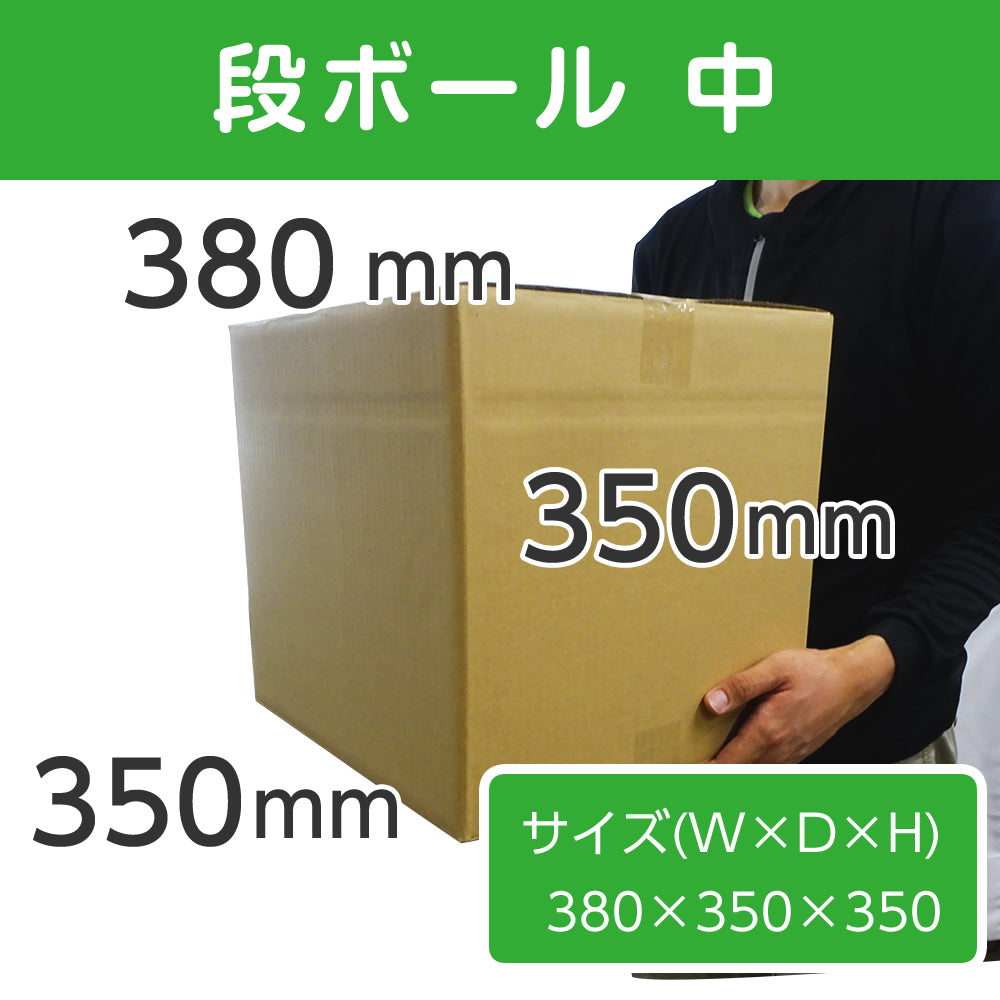 【新品即納】[CHG] (他の商品と同梱不可) 段ボール 中(F4) 幅380mm×奥行350mm×高さ300mm(20200819)