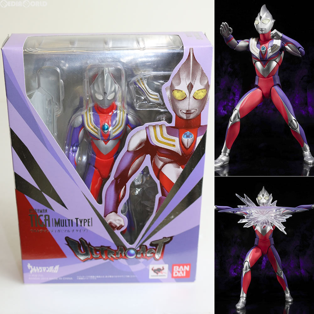 【中古即納】[FIG] ULTRA-ACT(ウルトラアクト) ウルトラマンティガ(マルチタイプ) 完成品 可動フィギュア バンダイ(20150613)