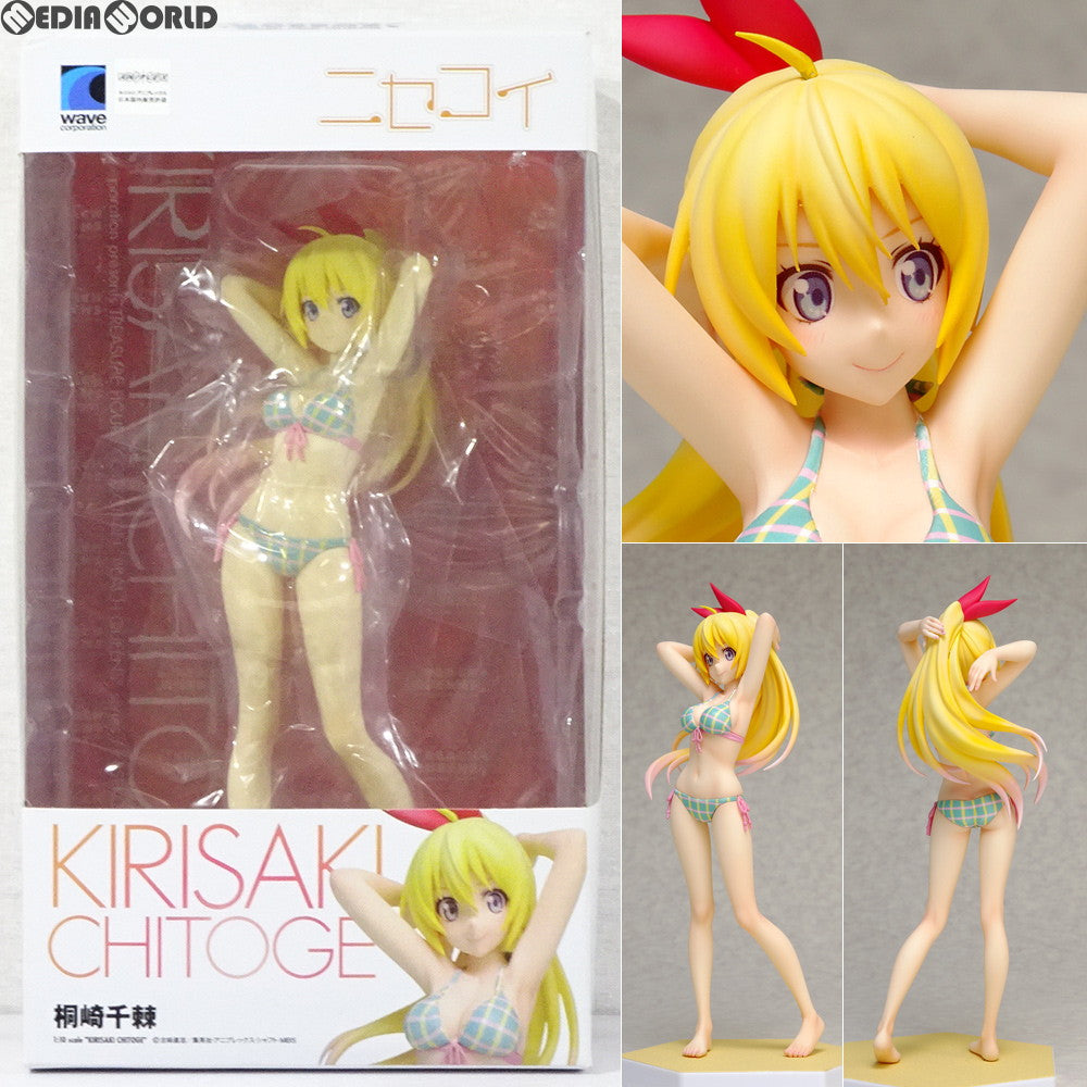 【中古即納】[FIG] BEACH QUEENS(ビーチクイーンズ) 桐崎千(きりさきちとげ) ニセコイ フィギュア 1/10 完成品 フィギュア(NF-374) ウェーブ(WAVE)(20150515)
