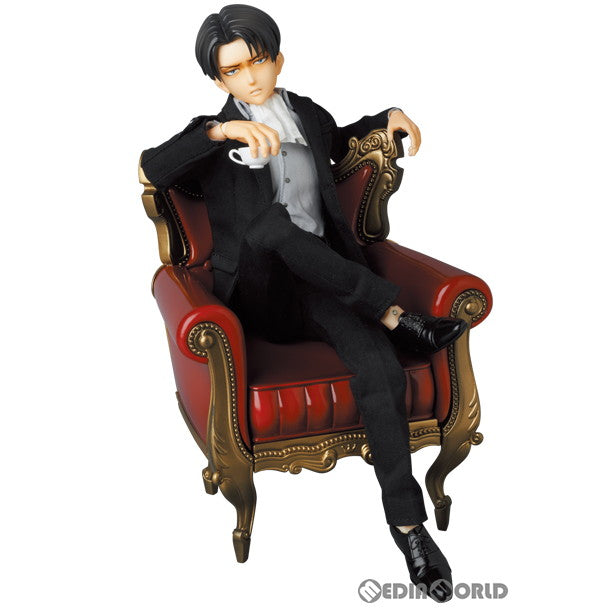 【中古即納】[FIG] リアルアクションヒーローズ No.697 RAH リヴァイ(私服Ver.) 進撃の巨人 完成品 可動フィギュア メディコム・トイ(20150909)