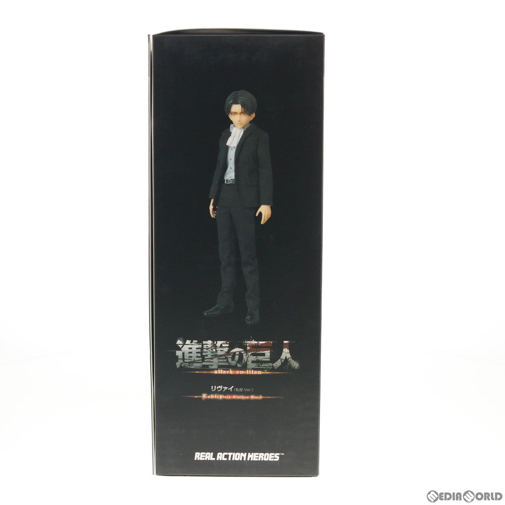 【中古即納】[FIG] リアルアクションヒーローズ No.697 RAH リヴァイ(私服Ver.) 進撃の巨人 完成品 可動フィギュア メディコム・トイ(20150909)
