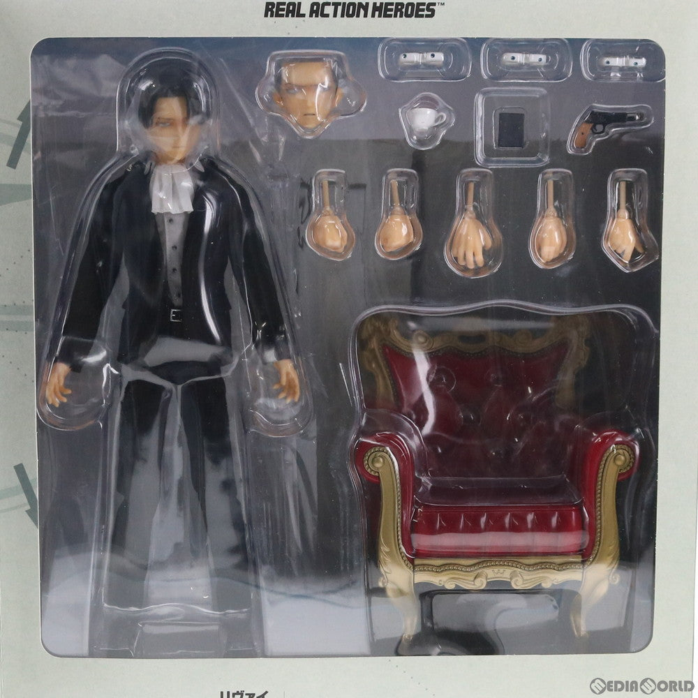 【中古即納】[FIG] リアルアクションヒーローズ No.697 RAH リヴァイ(私服Ver.) 進撃の巨人 完成品 可動フィギュア メディコム・トイ(20150909)