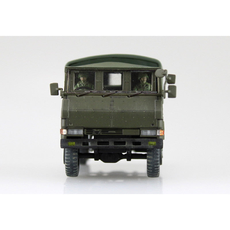 【新品】【お取り寄せ】[PTM] 1/72 ミリタリーモデルキットNo.11 陸上自衛隊 3 1/2t トラック装甲強化型(隊員6体セット) プラモデル アオシマ(20150801)
