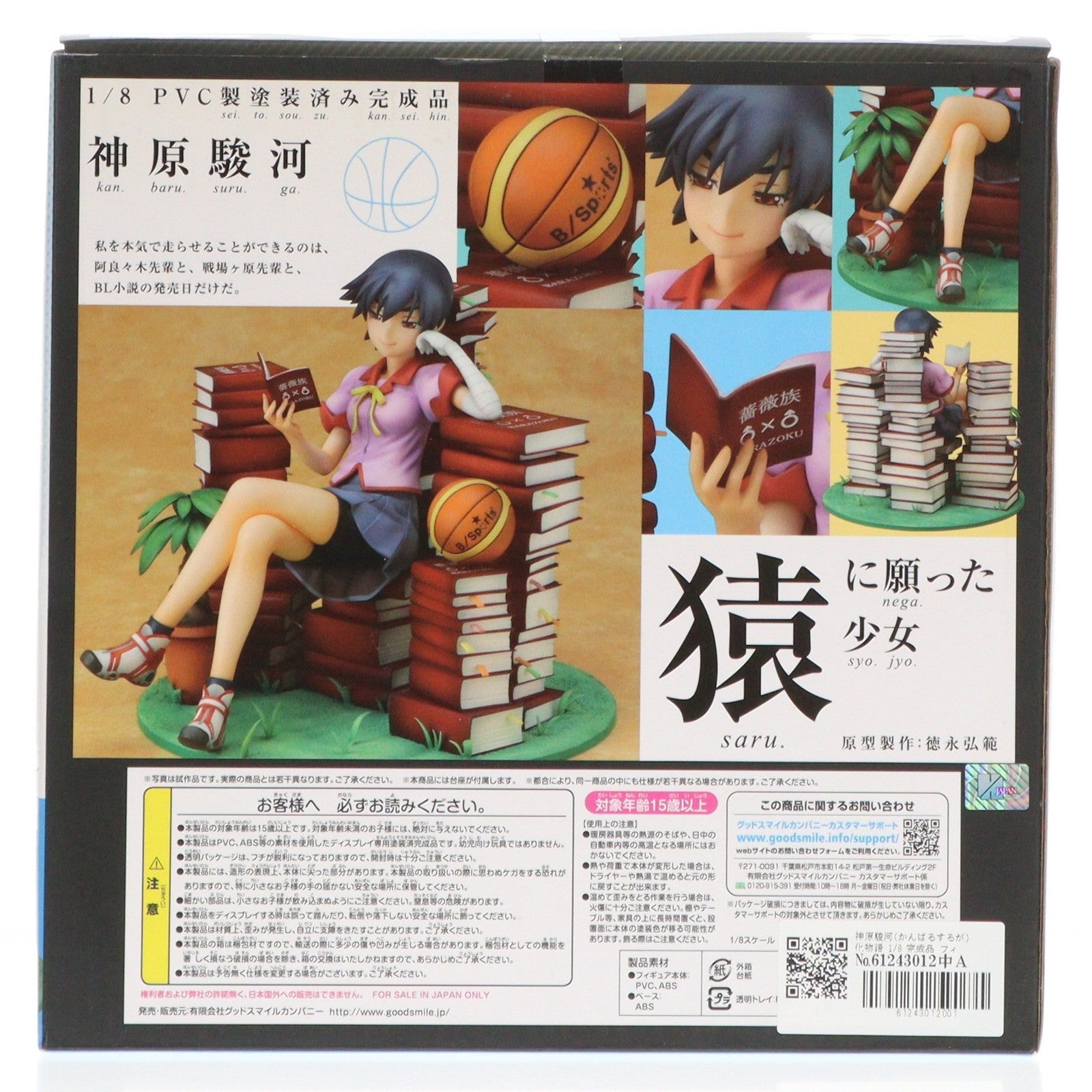 【中古即納】[FIG] 神原駿河(かんばるするが) 化物語 1/8 完成品 フィギュア グッドスマイルカンパニー(20110802)