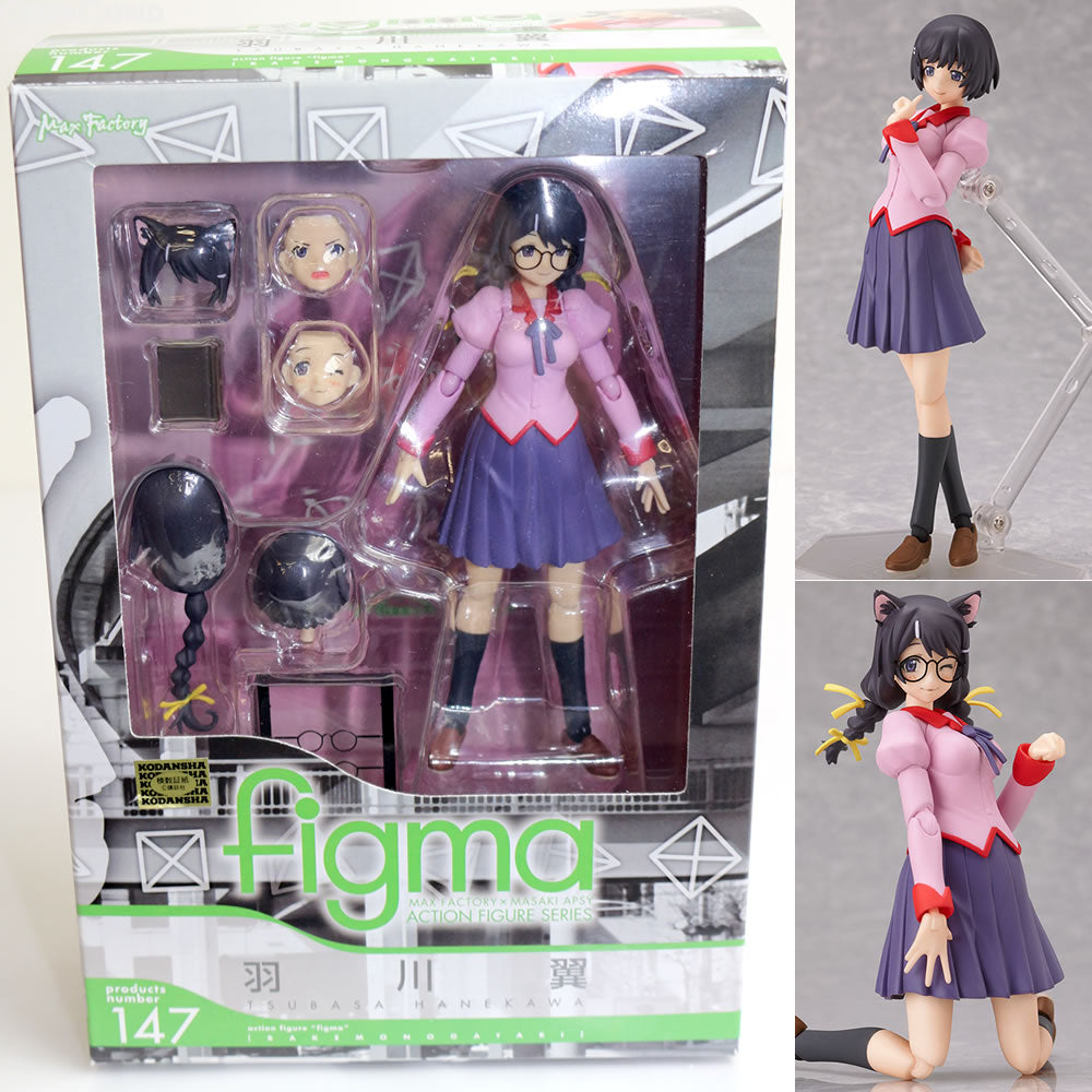 【中古即納】[FIG] figma(フィグマ) 147 羽川翼(はねかわつばさ) 化物語 完成品 可動フィギュア マックスファクトリー(20120819)