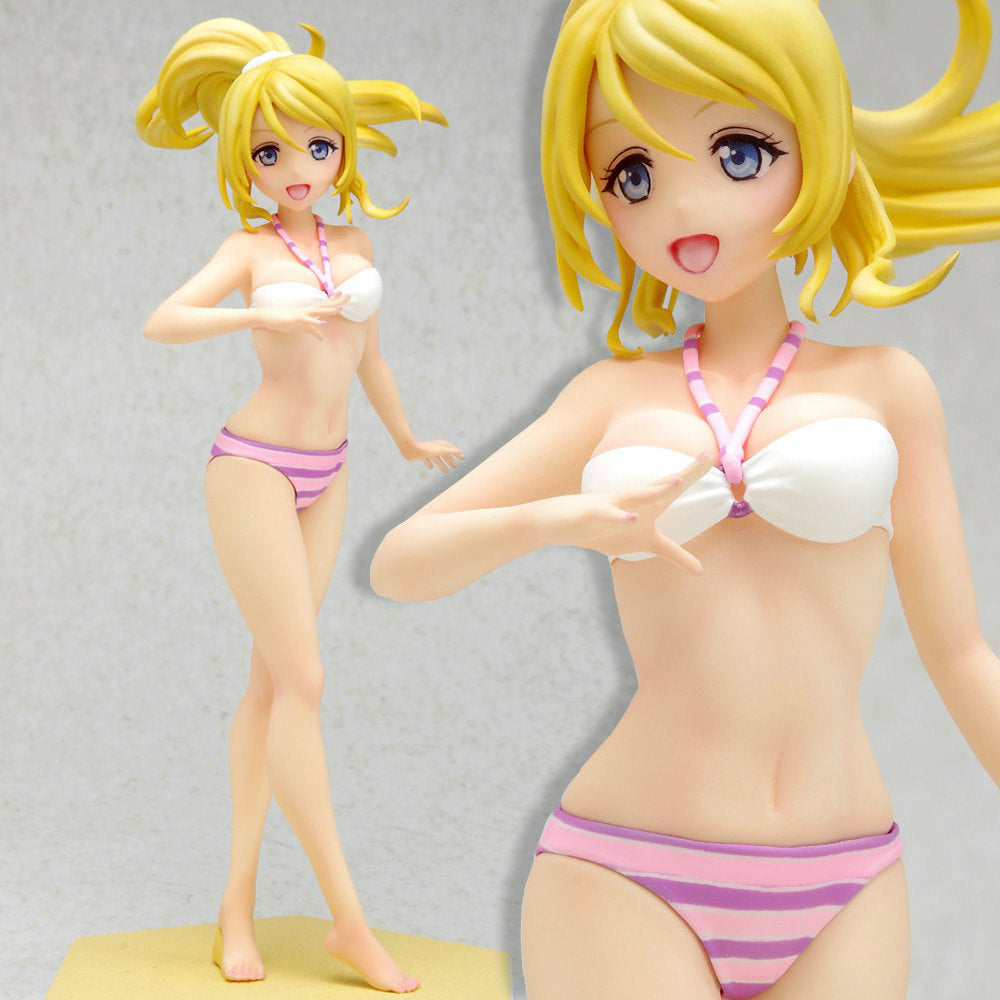 【中古即納】[FIG] BEACH QUEENS(ビーチクイーンズ) 絢瀬絵里(あやせえり) ラブライブ! 1/10 完成品 フィギュア ウェーブ(WAVE)(20140620)